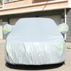 Copriauto per auto Hatchback anti-polvere in PVC con strisce di avvertenza, adatto per auto fino a 3,7 m (144 pollici) di lunghezza