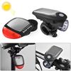 2 PCS 3W 240LM USB Solar Energy Set di luci per moto / bicicletta, luce anteriore + luce posteriore (nera)