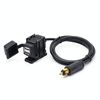Caricabatteria da auto per cellulare con doppia USB per moto 12-24V 2.1A, spina europea