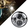 Faro da 7 pollici a LED rotondo per moto modificato per Honda (argento)