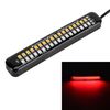 105mm DC12-24V / 1.6W Moto LED Luci laterali lampeggianti dinamici Lampada freno ad acqua che scorre Indicatore di direzione, Lunghezza cavo: 1m
