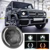 7 pollici H4 / H13 DC 9V-30V 3000LM 3000K-6000K 25W Lampade per fari a LED a forma rotonda per auto per Jeep Wrangler, con Angel Eye