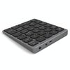 N960 Ultra-sottile tastiera di alluminio universale universale in alluminio ricaricabile (grigio)