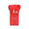 KU349 13 in 1 stoccaggio manico in legno canna manico in silicone set da cucina in silicone Set antiaderente cucchiaino cucchiaio da cucina shotel (rosso)