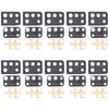 Per Samsung Galaxy M31 / Galaxy M31 Prime SM-M315 Copriobiettivo per fotocamera da 10 pezzi (nero)