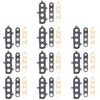 Per Samsung Galaxy A21 SM-A215 Copriobiettivo fotocamera 10 pezzi (nero)