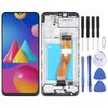 Schermo LCD in materiale TFT e digitalizzatore Assemblaggio completo con cornice per Samsung Galaxy M02s (nero)