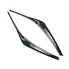 Autoadesivo della decorazione del sopracciglio del faro dell'automobile per Toyota Camry 2018+ (nero in fibra di carbonio)