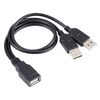 Cavo maschio USB a 2 USB, lunghezza: circa 30 cm