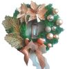 Decorazioni natalizie Canna ghirlanda ghirlanda porta appendiabiti, dimensioni: 50 cm (fiore di champagne)