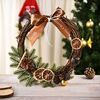 Natale decorazione ghirlanda ghirlanda porta rattan appeso, specifica: limone