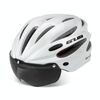 GUB K80 Plus Casco bici con visiera e occhiali (bianco)