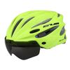 GUB K80 Plus Casco bici con visiera e occhiali (verde fluorescente)