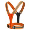 Gilet riflettente a LED alto allungamento esterna gilet riflettente traffico sicurezza di sicurezza abbigliamento riflettente (arancione)