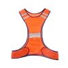 Vest riflettente Sport Night Running Outdoor Riflettent Abbigliamento Riflesso Traffic Sicurezza Vest riflettente, Stile: Senza LED (rosso arancione)