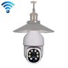 DP19 Smart Dual-Band WiFi HD ESTERNO Lampadina per la lampadina per la lampadina, Supporta la visione notturna a infrarossi e il rilevamento del movimento e la scheda TF