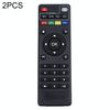 2 PCS X96 Set-top box Telecomando per T95M / T95N / X96 Mini / M8S / T95X (nero)