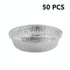 50 PCS / set Fermata circolare addensata Carta di carne alla griglia, Specifica: 9 pollici (argento bianco)
