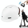 Casco da ciclismo Celmetto in bicicletta ultraleggera con telecomando alla luce di avvertimento (bianco)