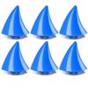 6pcs decorazione da ventosa del diavolo elmetto moto, stile per piccoli corni (blu scuro)