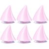 6pcs decorazione da ventosa del diavolo elmetto motociclistico: piccoli corni (rosa chiaro)