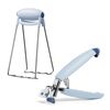 304 cucina con morsetto anti-scala in acciaio inossidabile prende il supporto per ciotola (blu)