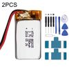 Sostituzione della batteria ai polimeri di litio 2 pezzi 802035 500 mAh