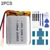 Sostituzione della batteria ai polimeri di litio 2 pezzi 103040 1200 mAh