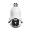 Telecamera di sorveglianza WiFi con lampadina HD DP31 2.0MP HD, rilevamento del movimento di supporto, visione notturna (bianco)