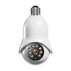Telecamera di sorveglianza WiFi con lampadina HD DP31 2.0MP HD, rilevamento del movimento di supporto, visione notturna, doppia sorgente luminosa (bianco)