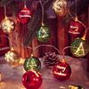 Stringa di lanterna con luci a sfera decorative natalizie a LED, spec: tipo di batteria 4 m (palla)