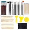 43 pezzi / set Penna per indentazione per trapano a punti in silicone per raschietto in plastica per argilla ceramica