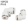PV-8 LAIZE 10 pz PV Gomito Pneumatico Raccordo Raccordo Rapido