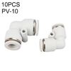 PV-10 LAIZE 10pcs PV Gomito Pneumatico Raccordo Raccordo Rapido