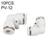 PV-12 LAIZE 10 pz PV Gomito Pneumatico Raccordo Raccordo Rapido