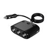 3 in 1 120W Accendisigari per auto Interruttore indipendente Caricatore doppio USB (ZNB03S)