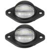 2 luci per targa rotonde per auto 3 LED