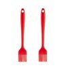 2 pentole in silicone antiaderenti resistenti alle alte temperature, stile: pennello (rosso)