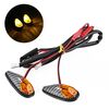 2pcs SL QGD Moto 5W Indicatore di direzione (fibra di carbonio nero)
