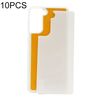 Per Samsung Galaxy S21 Ultra 5G Custodia per telefono in vetro a trasferimento termico da 10 pezzi (trasparente)