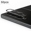 Per Samsung Galaxy Z Fold3 5G Pellicola in vetro temperato con obiettivo per fotocamera posteriore integrata da 50 pezzi (nero)