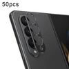 Per Samsung Galaxy Z Fold4 5G Pellicola in vetro temperato con obiettivo per fotocamera posteriore integrata da 50 pezzi (nero)