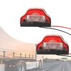 2pcs MK-198 3LED Van / Camion / Rimorchio Lampada targa a luce bianca (rossa)