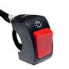 TF-1796 2pcs Accessori retrofit moto elettrica Interruttore spia doppio flash (consegna colore casuale)