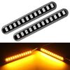 1 paio di luci per targa a 12 LED per motociclette