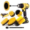 Set di strumenti per autolavaggio con spazzola per la pulizia delle fessure per trapano elettrico 8 in 1, dimensioni: modello B (giallo)