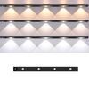 Barra luminosa con sensore per corpo umano Smart LED ultrasottile, lunghezza: 60 cm (nero pianoforte)