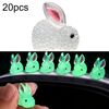 20pcs grande automobile luminosa coniglio ornamento forniture per la decorazione di interni auto