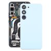 Per Samsung Galaxy S23 SM-S911B Coperchio posteriore batteria in vetro OEM con copriobiettivo fotocamera (blu)