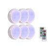 Ambience Pat Light Comodino Protezione degli occhi Luce notturna, Colore: Batteria a luce bianca (6 pezzi con 2 telecomandi)
